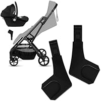 Lionelo Tansi Babyschalen Adapter, Kinderwagen Adapter Set für Travel System, Montage am Rahmen ohne Sitz Abnehmen, Click-System Adapter, Schnelle Montage Vom Auto zum Kinderwagen, Für Travel System