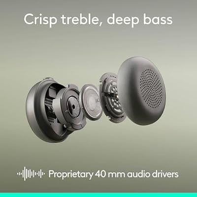 Logitech Zone Wireless 2 ES for Business - Noise-Canceling Wireless Headset with Adaptive Hybrid ANC, Native Bluetooth, Microsoft Teams Certified - Graphite