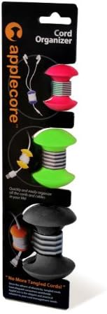 AppleCore Cable Organizer 3 Pack Combo (Red, Green, Black)