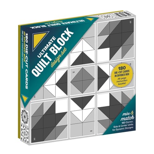 Ultimate Quilt Block Design Set: Mix & Match 180 Corner, Side & Center Units for Dynamic Designs