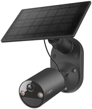 Tapo C411 Outdoor Wifi Camera Set, Solar Powered 2K 3MP, Battery 6400 mAh up to 180 Days on One Charge, Night Vision in Color, Motion Detection Alarm IP65