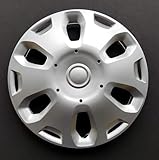 Wheel Cover Hubcap Replacement Replica for 2010-2013 Ford Transit Connect; 15 Inch; 6 Spoke; Silver Color; Plastic; Spring Steel Clip (1-Piece)
