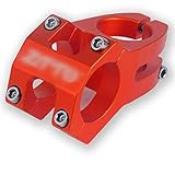 Tamaño: 31.8x28.6x45MM. Feixunfan Vástago de Bicicleta MTB Stem Ultraligero MTB Downhill Vástago Hueco Carretera de Stem para Bicicleta de Carretera de Bicicleta de montaña. (Color : Red, Size : 31.8x28.6x45MM)