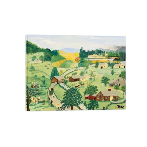 Image d'art de décoration murale paysage tableau cadre bois LXURY 30x40cm de salon