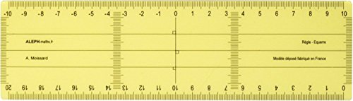 ALEPH Régle Equerre Plastique Grand Modèle - 20 cm