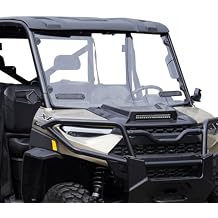 KIWI MASTER Vented Full Windshield for 2017-2026 Polaris Ranger 1000/XP 1000/Crew Accessories, Hard Coat Poly Front Window, Heavy Duty Polycarbonate, Scratch Resistant