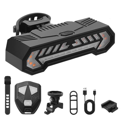 Feu de frein de vélo intelligent LED avec télécommande sans fil et rechargeable USB