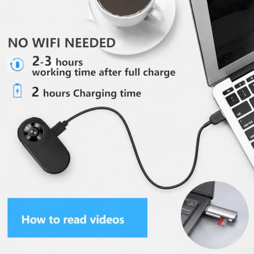 Image of HD 1080P Cat Camera Collar with Video Record Wireless Mini Sport cam,Small Action Cameras,Body Camera for Pet Supplies Stuff Outdoor /Inoor Birthday Gift No WiFi(Black)