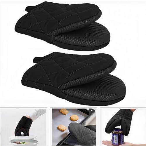 1 paio Oven Gloves, Oven Gloves Heat Resistant, Protect Your Hands Against High Temperatures Thick and Durable Suitable For Kitchen Cooking and Baking Oven Mitts - immagine 6