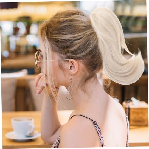 Extension de queue de cheval résistante à la chaleur chignon décoiffé portable ERINGOGO - 6