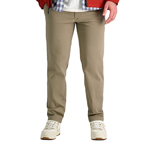 Haggar Men's Life Khaki Comfort Flat Front Straight & Slim Fit Chino Pant - image 1