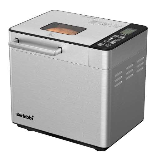 Bread-Maker-Machine-2LB-Stainless-Steel-Bread-Machine-with-Nut-Dispenser Bread Maker Machine, 2LB Stainless Steel Bread Machine with Nut Dispenser - Image 1
