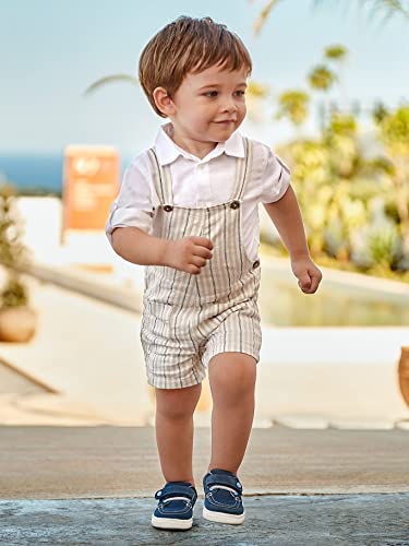 Mayoral 23-01634-019 - Short Linen Overalls For Baby-Boys 12 Months Oat #TOP3