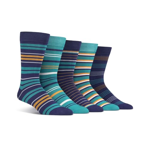Spairs Men's Bamboo Socks, Striped, Bright & Colourful Desig