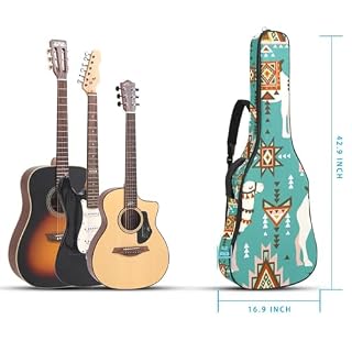 Housse de guitare rembourrée en tissu Oxford épais avec boucle de suspension et sangle de cou Camel Caravan Through Desert, Multicolore 4., 42.9×16.9×4.7 in, Sac de transport tendance pour guitare - Les Beatles, Paul McCartney, John Lennon, RIngo Starr, George Harrison Housse de guitare rembourrée en tissu Oxford épais avec boucle de suspension et sangle de cou Camel Caravan Through Desert, Multicolore 4., 42.9x16.9x4.7 in, Sac de transport tendance pour guitare – Image 5