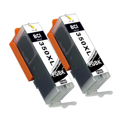 稲妻トナー BCI-350XL PGBK ブラック 染料インクカートリッジ