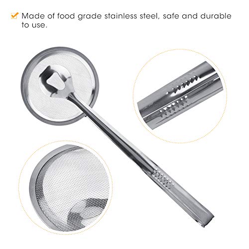 Pinça para Panela Quente de Aço Inoxidável Com Clipe para Comida Frita Clipe para Comida Frita Filtr