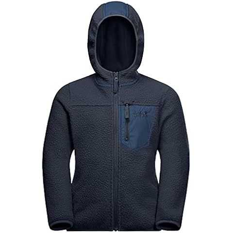 Jack Wolfskin Unisex Kinder ICE CLOUD HOOD JACKET K Fleecejacke, night blue, 164 Cover