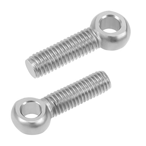 Image of uxcell M8 x 30mm Machinery Shoulder Swing Lifting Eye Bolt 304 Stainless Steel Metric Thread 4pcs