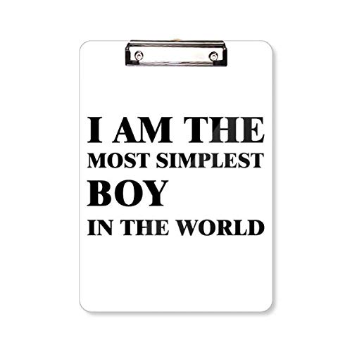 Bloc-notes A4 I Am The Simplest Boy pour prendre des notes au quotidien