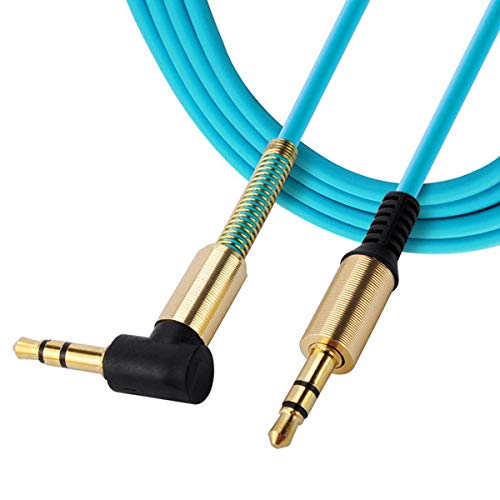 Cable AUX Jack 3.5mm Estéreo 3ft Azul miniatura 2
