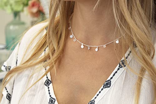 WANDA PLATA Collana Girocollo di Stelle e Zirconi