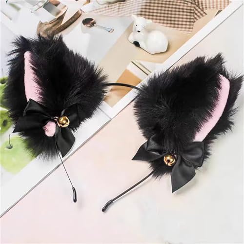 Image of BDSM Kit Toys 12Pcs Sex Bondage Restraints Butt Plug Tail Nipple Clamps Blindfold Handcuffs Collar Paddle Anal Butt Plug Cat Ears Sex Toys for Couple Black