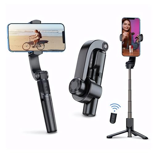 GoPro＆スマホ用スタビライザー【新品未開封】【送料無料】 スマホ ジンバル 3軸 iphone 自撮り棒 AI自動追跡 撮影用ライト