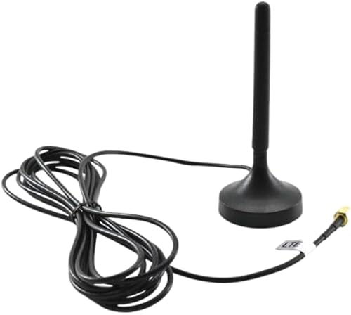 Mobile Magnetic SMA Antenna PR1KS210, 3m Cable, 50 Ohm Impedance, for GPS, 4G LTE and Wireless Communication