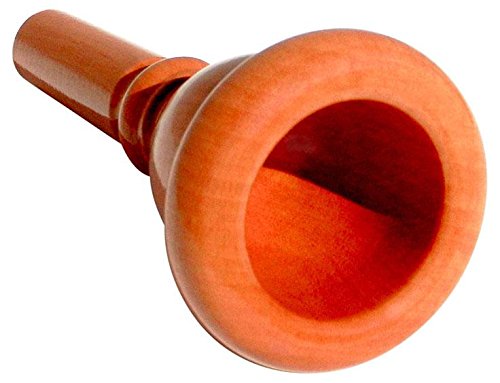 Rieger & Gräf 24AW Birne Mundstück für Tuba (hochwertiges Mundstück für Tuba aus Birnenholz mit mitteltiefem Kessel & breitem, abgerundetem Rand)