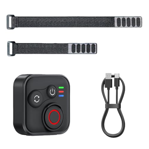 Télécommande Bluetooth sans fil pour smartphone Insta360 X5/X4/X3/Ace Pro/Ace Pro 2/GO3S/GO3/GoPro/ONE R/RS/Hero 13/12/11/iOS/Android, portée de 50 m, résistance...