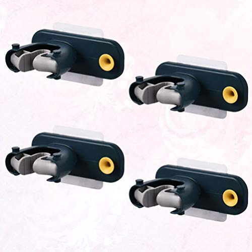 4 suportes de vassoura e esfregão DOITOOL para parede autoadesivos antiderrapantes para vassoura par