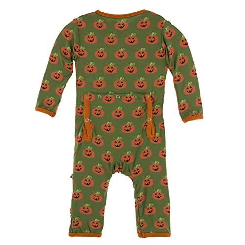 KicKee Halloween Celebrations Print Coverall with Zipper, Baby Romper, Back Flap One-Piece2