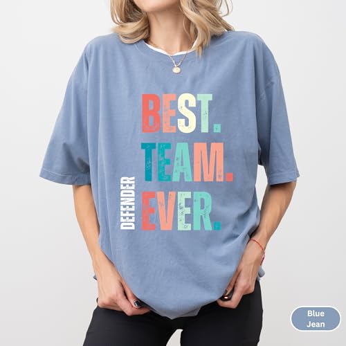 Custom Unisex Best Team Ever Shirt & Comfort Colors Tee – Ultra-Soft, Personalized Team Apparel with Custom Team Name; Ideal for Work Teams, Coworkers & Company Gift Merch Multi4