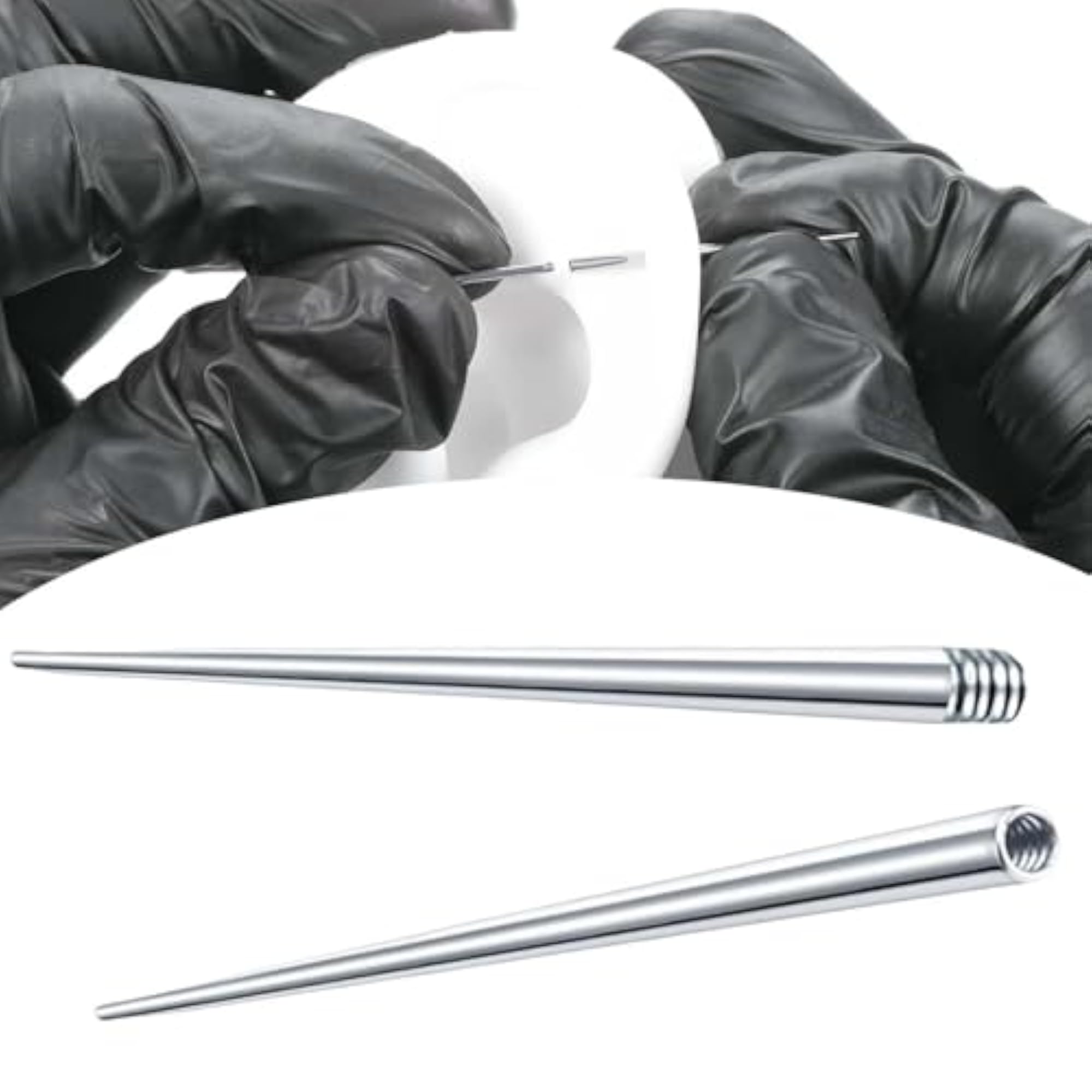 Threaded Taper Piercing Tool for Jewelry, 2pc Set