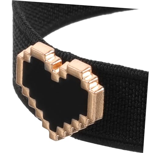 Heart Pearl Elastic Shoe Straps for Girls Decorative Anti-Loose Ankle Straps for Flat Shoes No Installation Required 1 Pair3