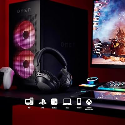 HyperX Cloud Alpha 2 Wireless Gaming Headset with 53mm Dual-Chamber Drivers and up to 250 Hours Battery Life, RGB Base Station, Simultaneous 2.4GHz & Bluetooth - Black