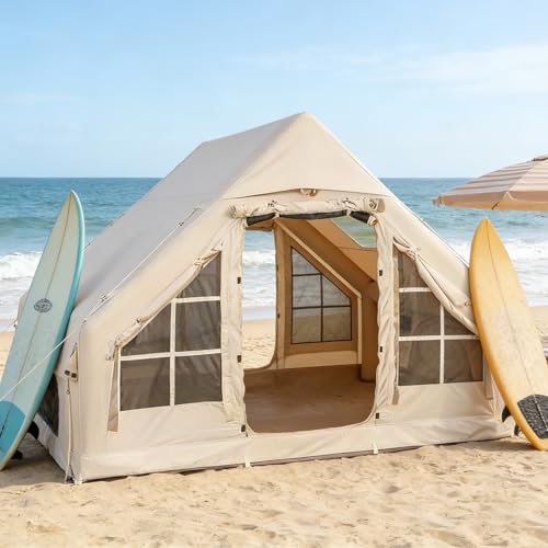 Carpa inflable para camping 2 a 8 personas, montaje instantáneo miniatura 1