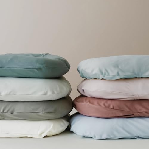 Image of Infant Support Cushion - Baby Support Cushion for Newborn, 0-24 Months, Portable Tummy Time Mat for Home and Travel, Soft Cotton, Supervised Use, Baby Essentials Gift, Lake Green(1 Cushion + 1 Cover)