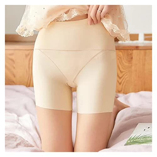 Culotte taille haute en soie glacée pour femmes, sous-vêtement galbant effet seconde peau