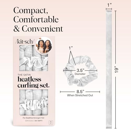 Kitsch Satin Heatless Curls Overnight Set - Ivory - image 5