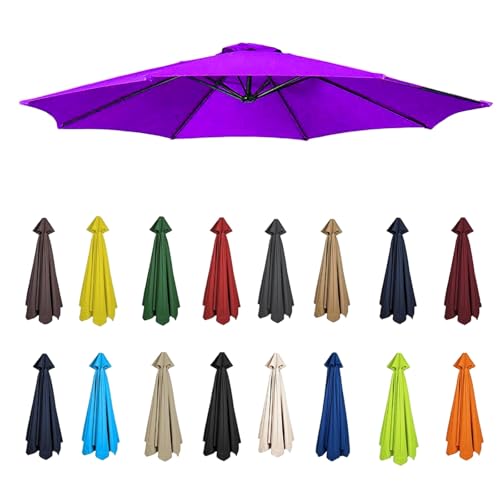 Replacement Parasol Canopy for Umbrellas, Fits 6-8 Ribs, Compatible with 2m to 3.5m Frames, Durable Canvas Canopy