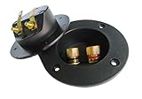 LTEFTLFL Speaker Box Terminal Round Spring Cup Connector Subwoofer Plug