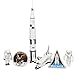 Apollo Space Rocket & Shuttle Adventure 6 Piece Space Toy Set - With Astronauts, Rockets and More!