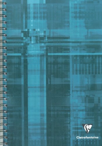 CLAIREFONTAINE Lot de 5 Cahier reliure spirale 21x29,7 cm 224 pages grands carreaux papier 90g