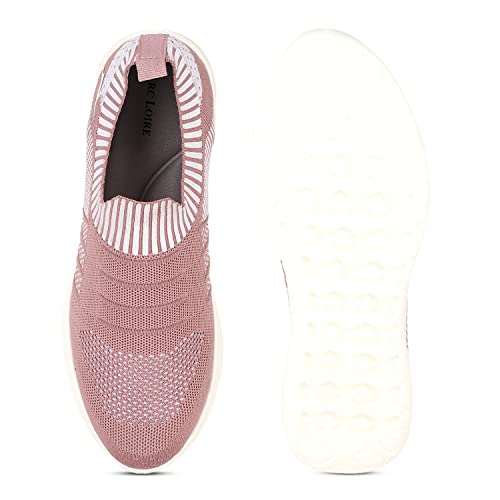 Image of Marc Loire Women's Lightweight Athleisure Knitted Active Wear Slip-On Sneaker Shoes for Sports, Athletics and Walking