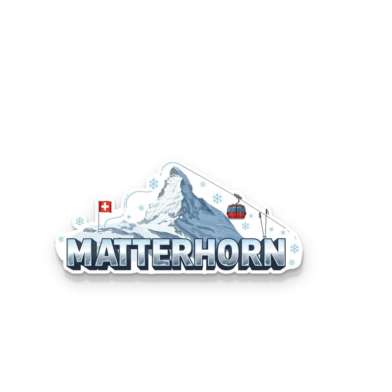 Image of Materhorn Fridge Magnets, Glossy Finish, Stylish Magnet for Fridge, Wardrobe & Metal Surfaces
