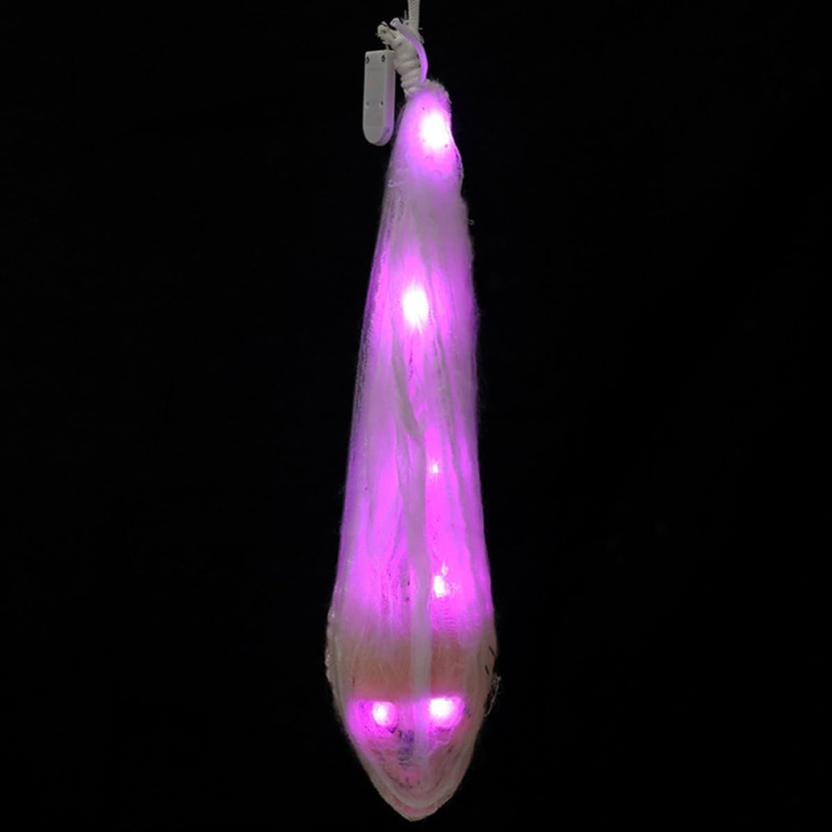 OSALADI 5 Pezzi Decorazione Halloween Scheletro Luminoso da Appendere in Plastico e Tessuto, Addobbo Teschio Luce per Stufa e Festa di Halloween
