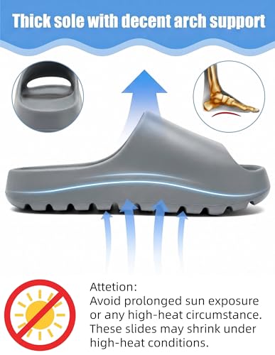 Image of Cloud Slides for Women Men, Unisex Recovery House Slides Indoor Outdoor, Waterproof Shower Shoes for Bathroom, Womens Mens Walking Sandals Comfortable