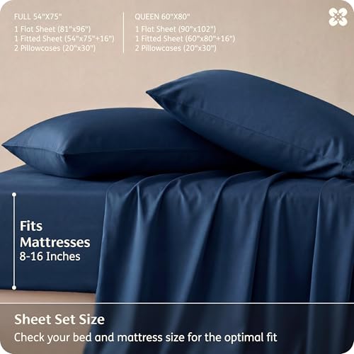 Bedsure PureWoven 100% Rayon Derived from Bamboo, Queen Sheets, 4 Pieces - image 7